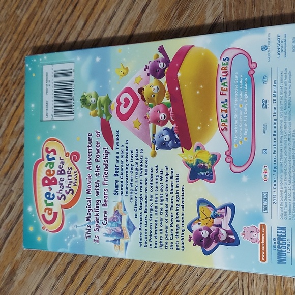 Care Bears Share Bear Shines Movie DVD New! - Picture 2 of 7